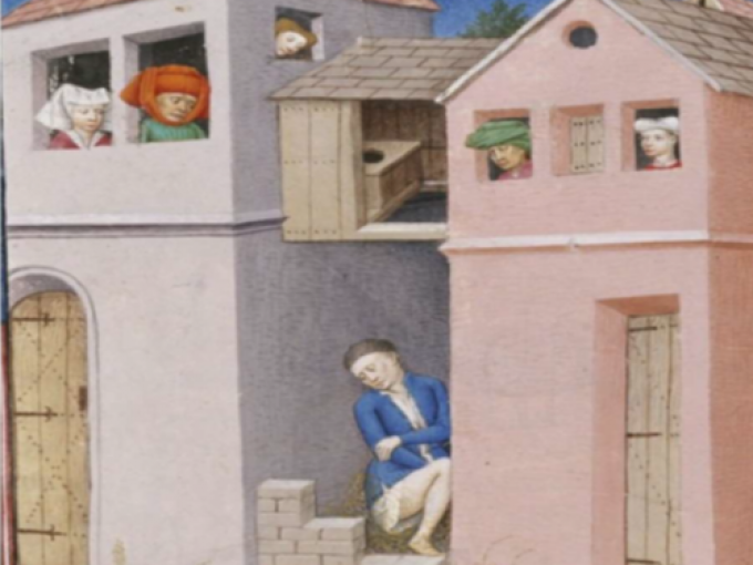 Mittelalterliches Bild für Führung Wasserstollen